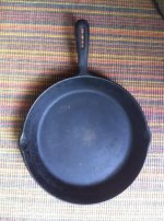 Vintage Cast Iron Skillet 10 1/2 Inch Made In Taiwan Double Spout