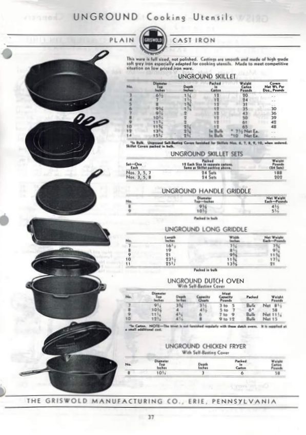 Wagner #14 Cast Iron Skillet - From Griswold Mold