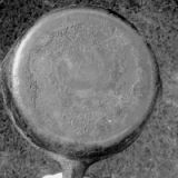 A skillet coated with "crud".